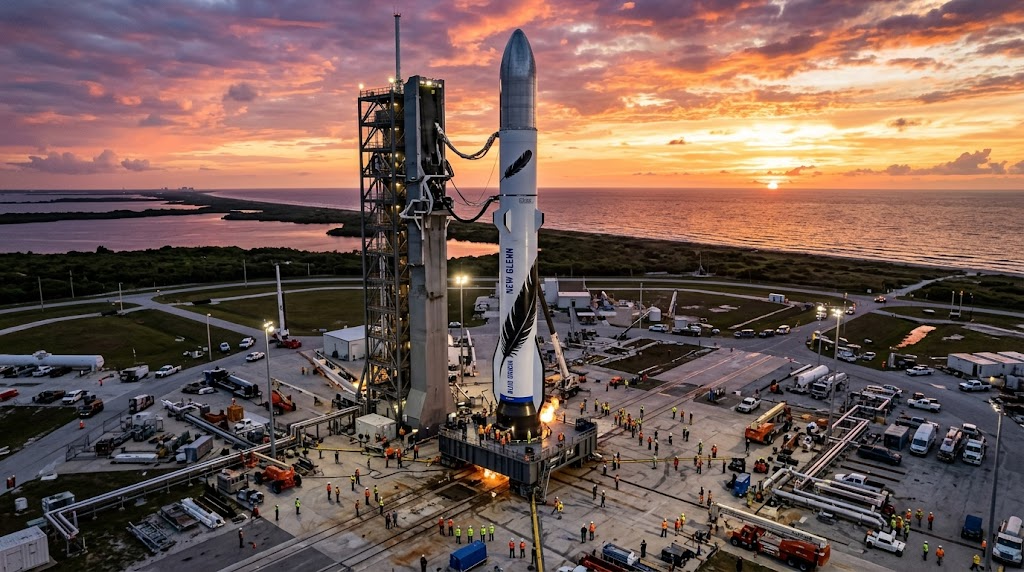 Blue Origin återanvänder New Glenn-raket: Utmanar SpaceX på rymdmarknaden