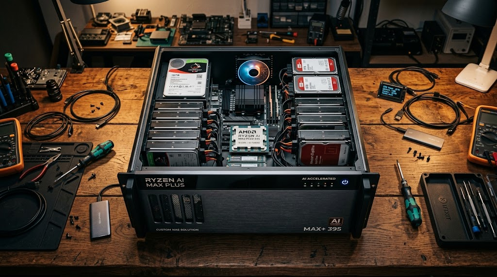 Minisforums NAS med AMD Ryzen AI Max Plus 395: En dyr investering för AI-entusiaster