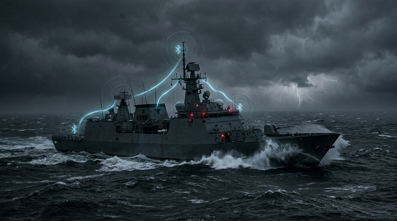 Holländsk marinsäkerhet i blåsväder efter spårning med Bluetooth-tracker