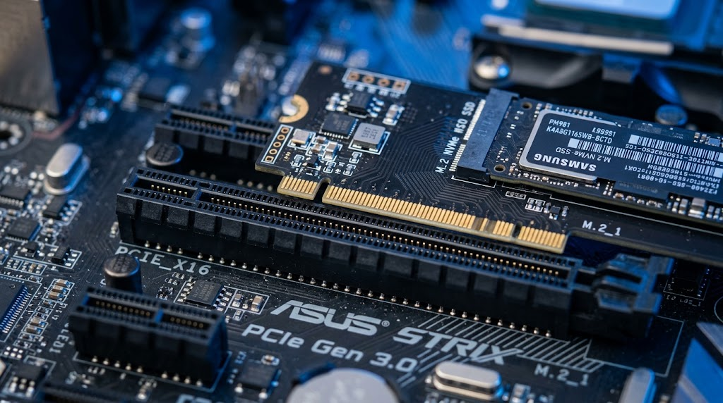 Innovativ M.2-adapter maximerar användningen av PCI Express-kortplatser